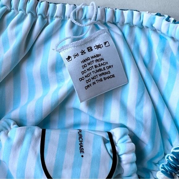 🆕 CINDY PRADO x VDM RARE PRINT Vera BALI BLUES Ruched Cheeky Bikini Revesible - Picture 6 of 11